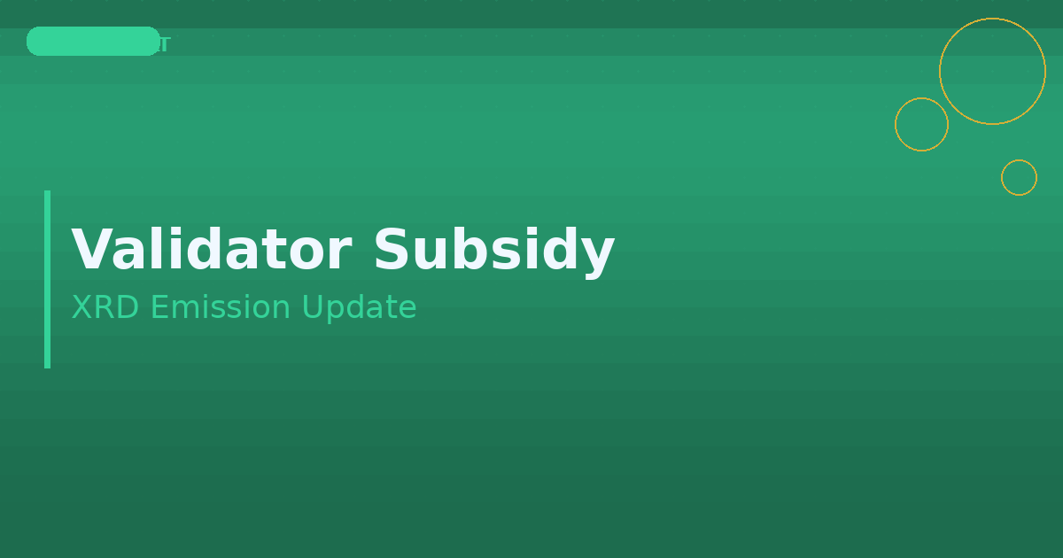 Consultation Results: The Future of the Validator Subsidy